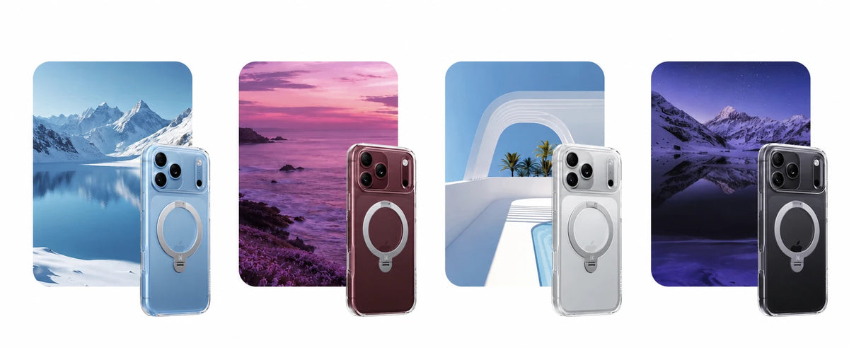 CASEKOO Crystal Clear StandKOO: Clear case. Your iPhone color.