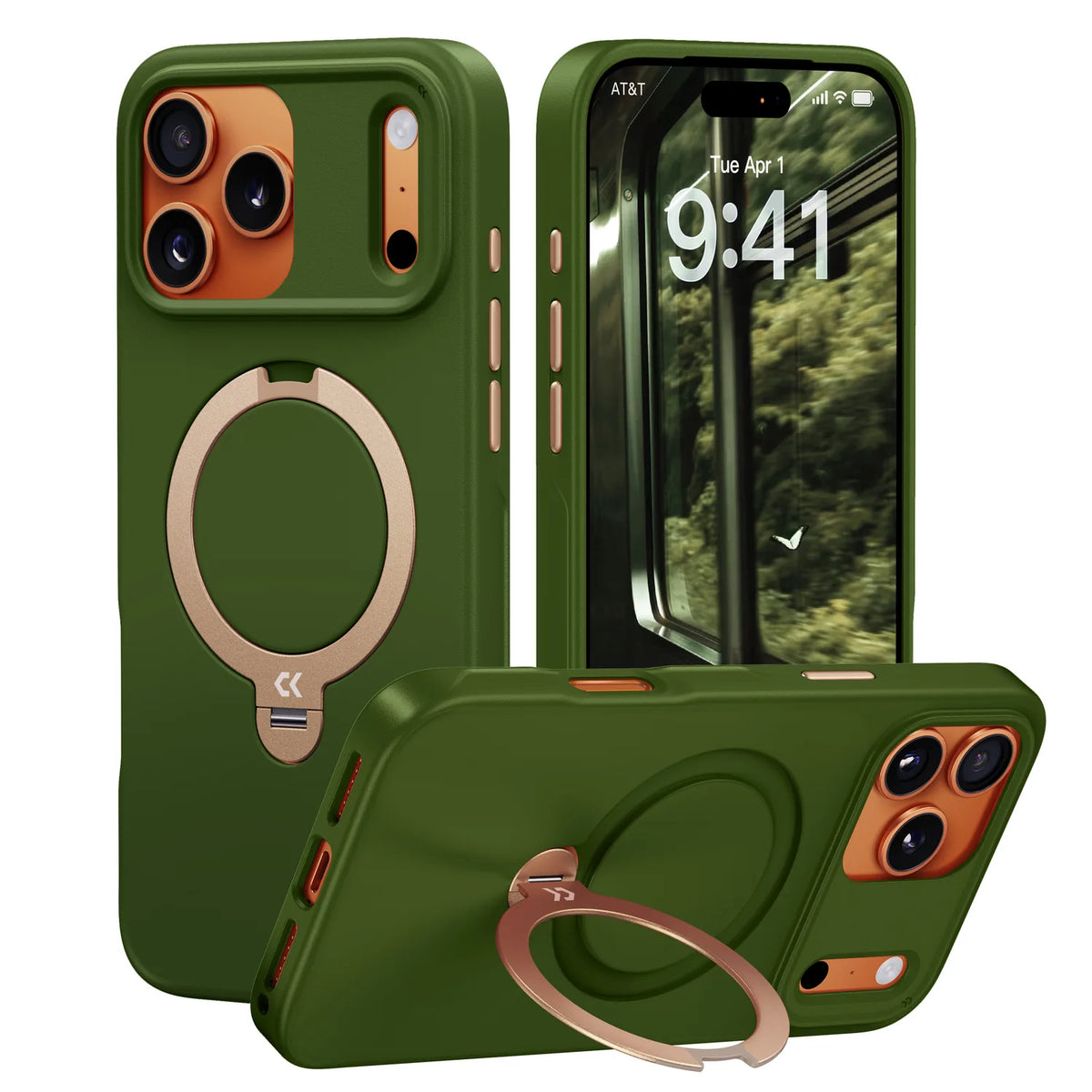 CASEKOO Frost Contrast Color Design — green