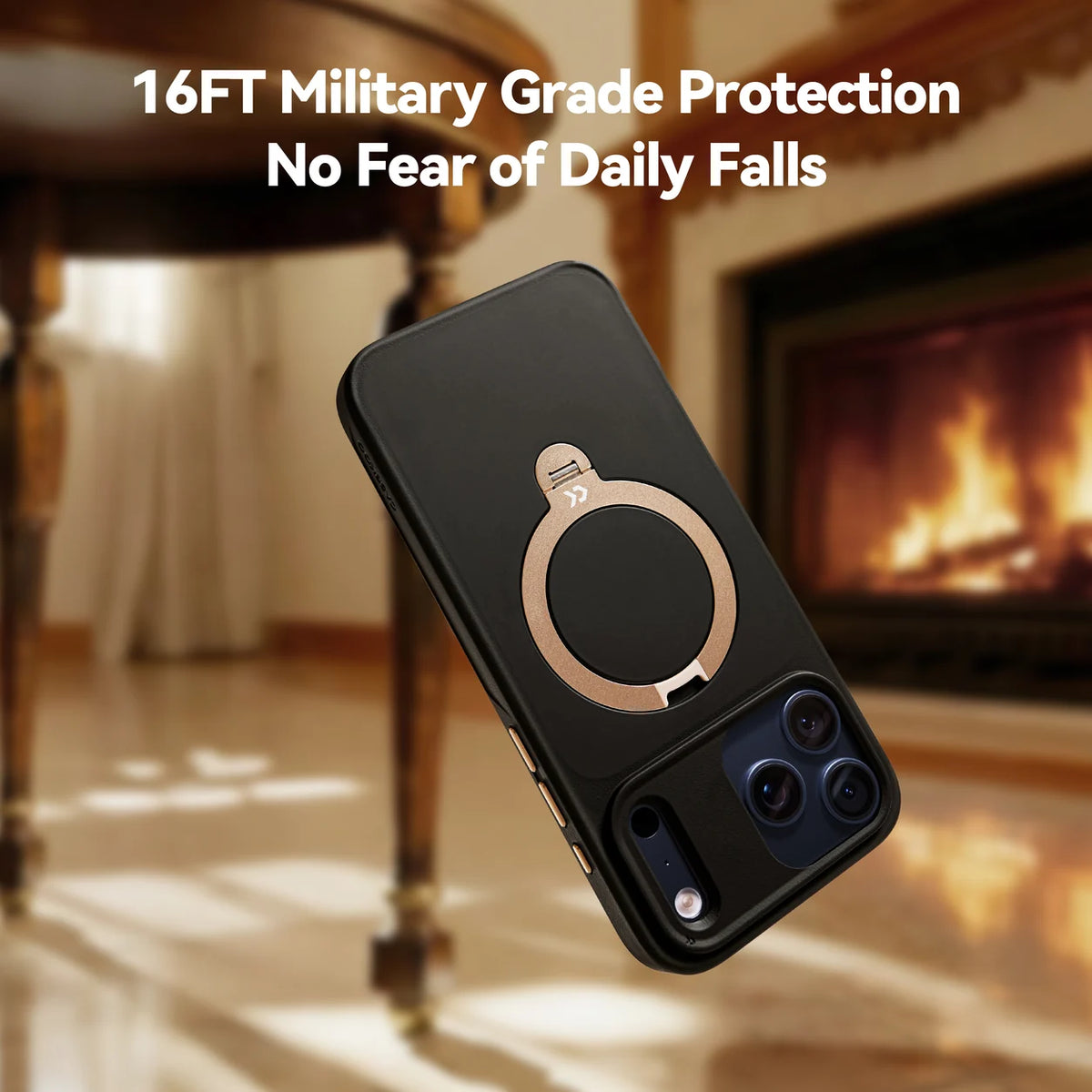 CASEKOO Contrast Frost black protection