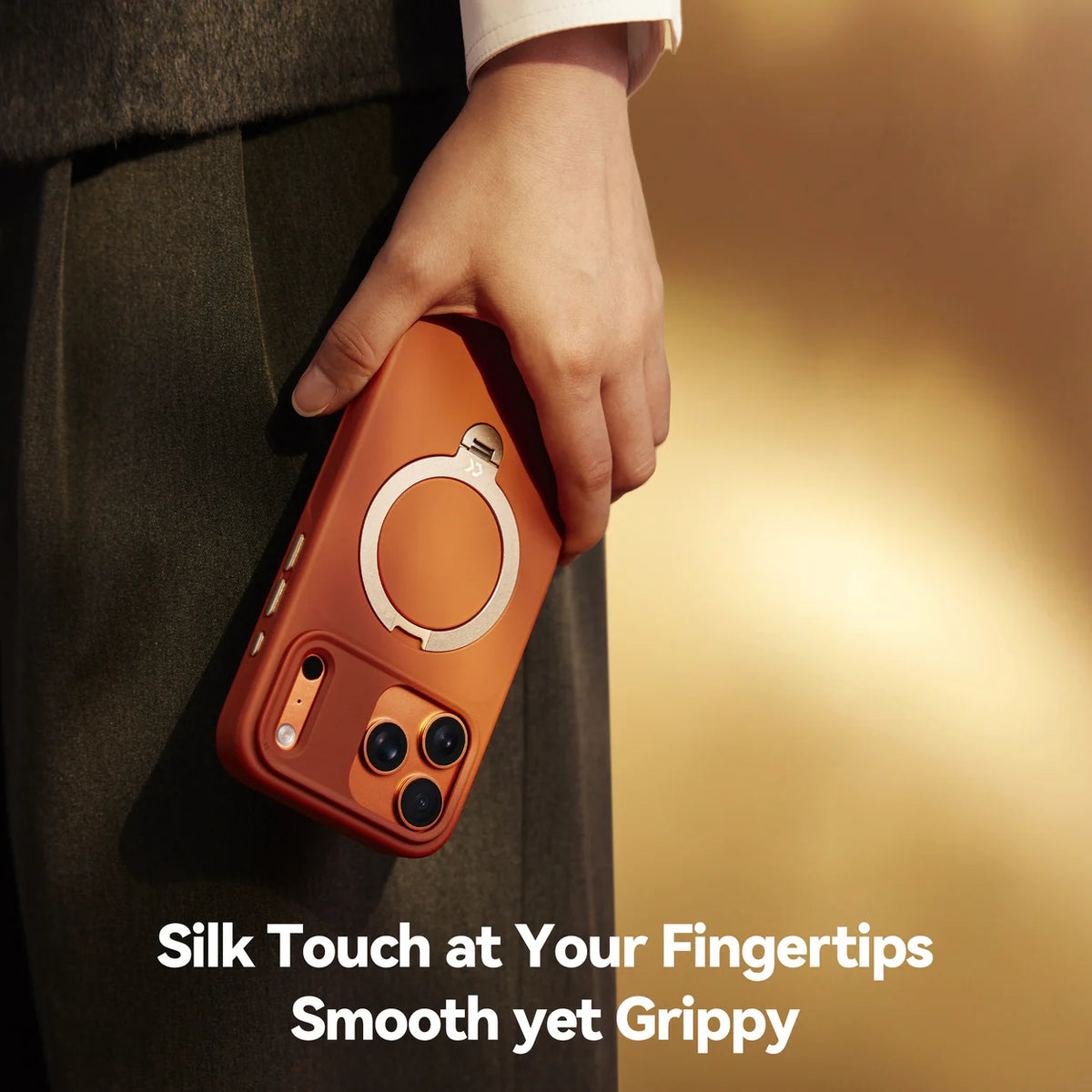 CASEKOO Contrast Frost orange grip