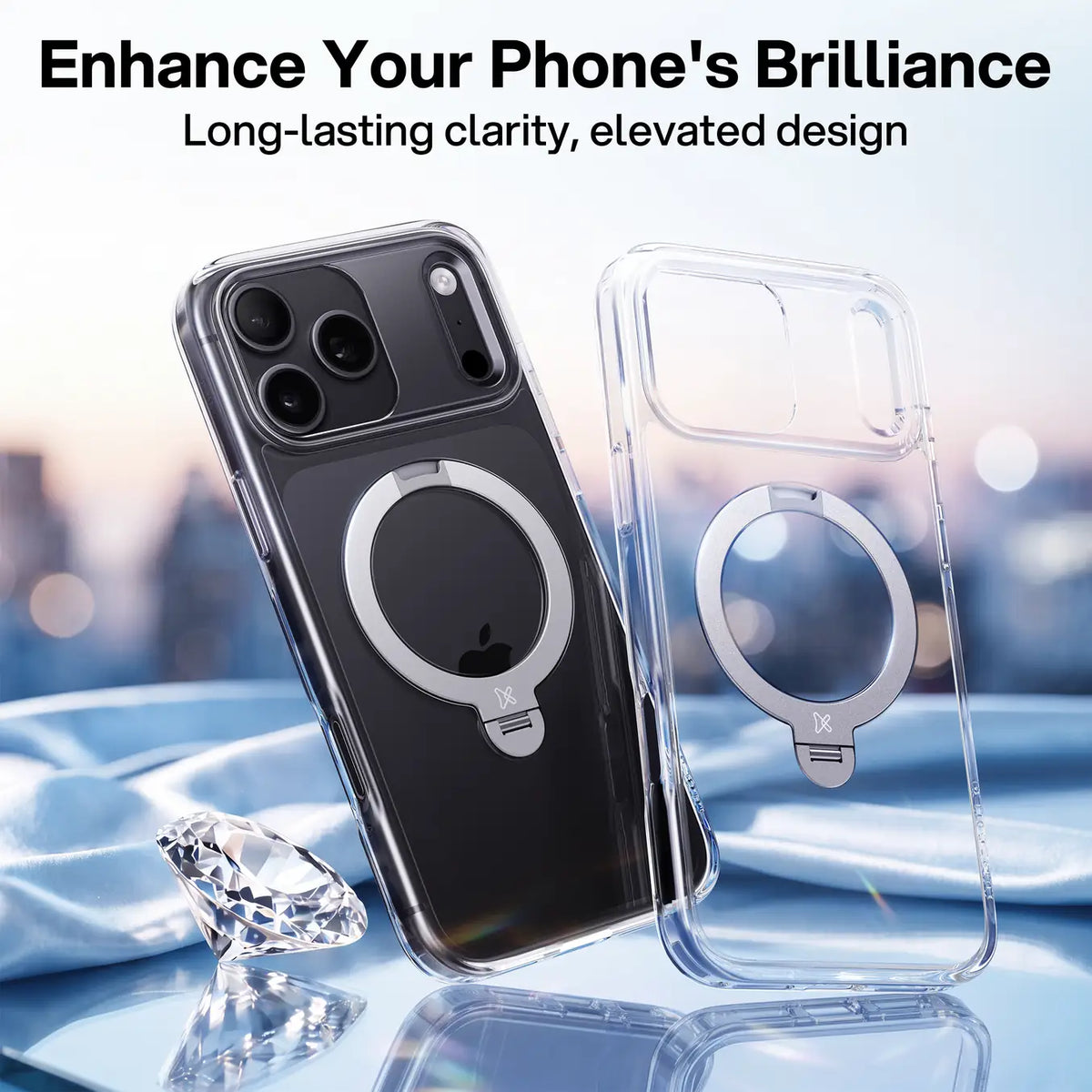 Crystal Clear StandKOO transparent case design