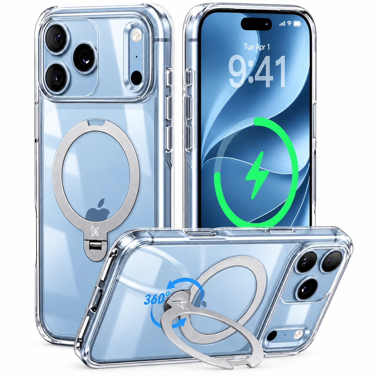 iPhone 17シリーズ用クリアスタンドKOOケース – 限定版-CASEKOO