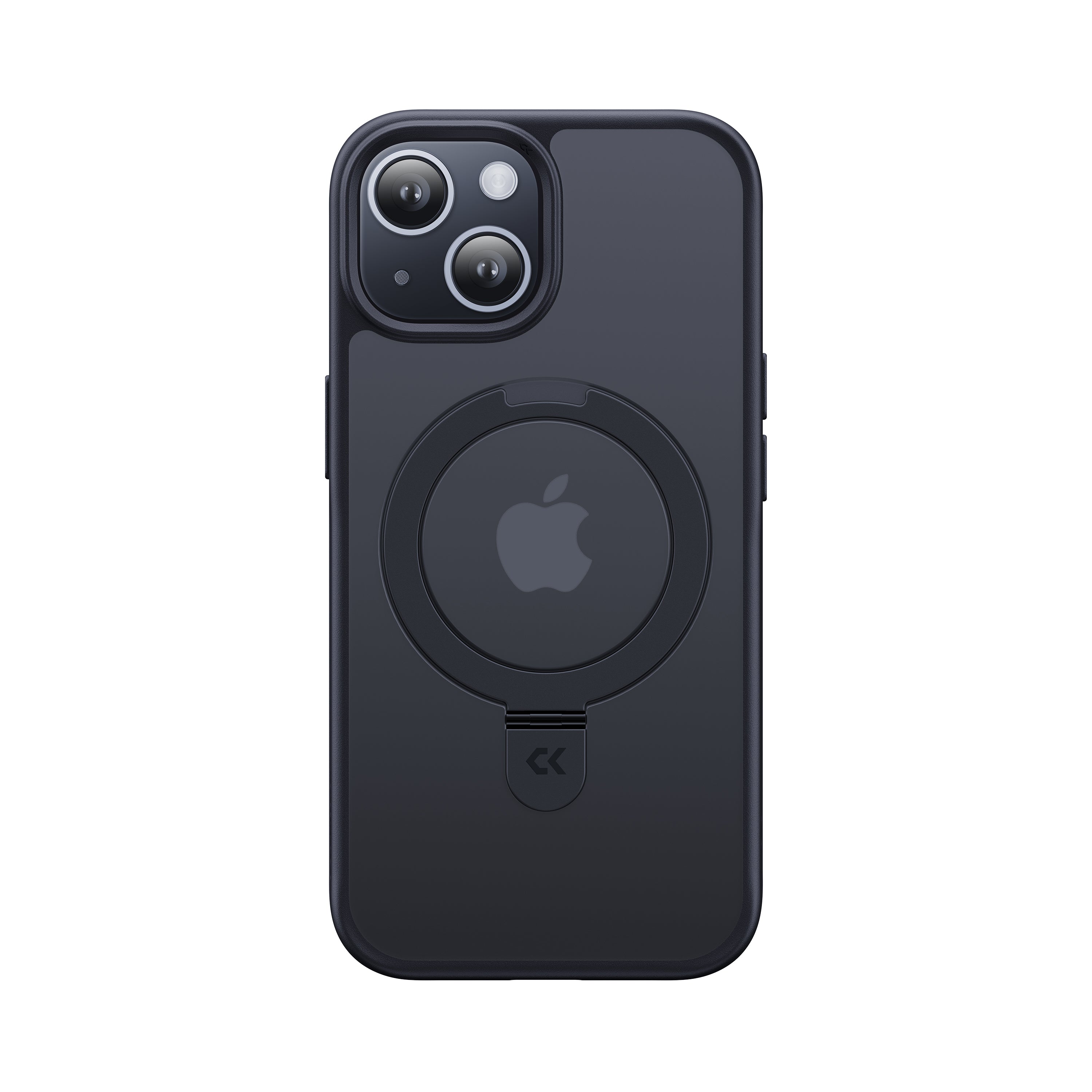 CASEKOO iPhone Matte Anti-Fingerprint Slim Phone Case with Built-in Ma