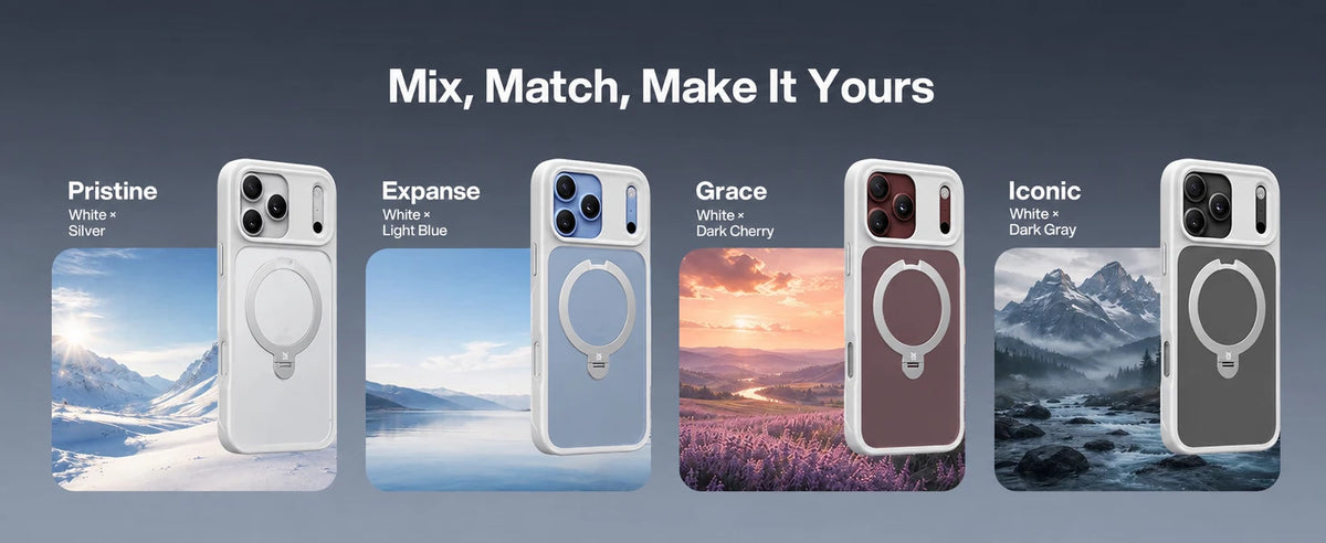 White StandKOO Frost color combinations