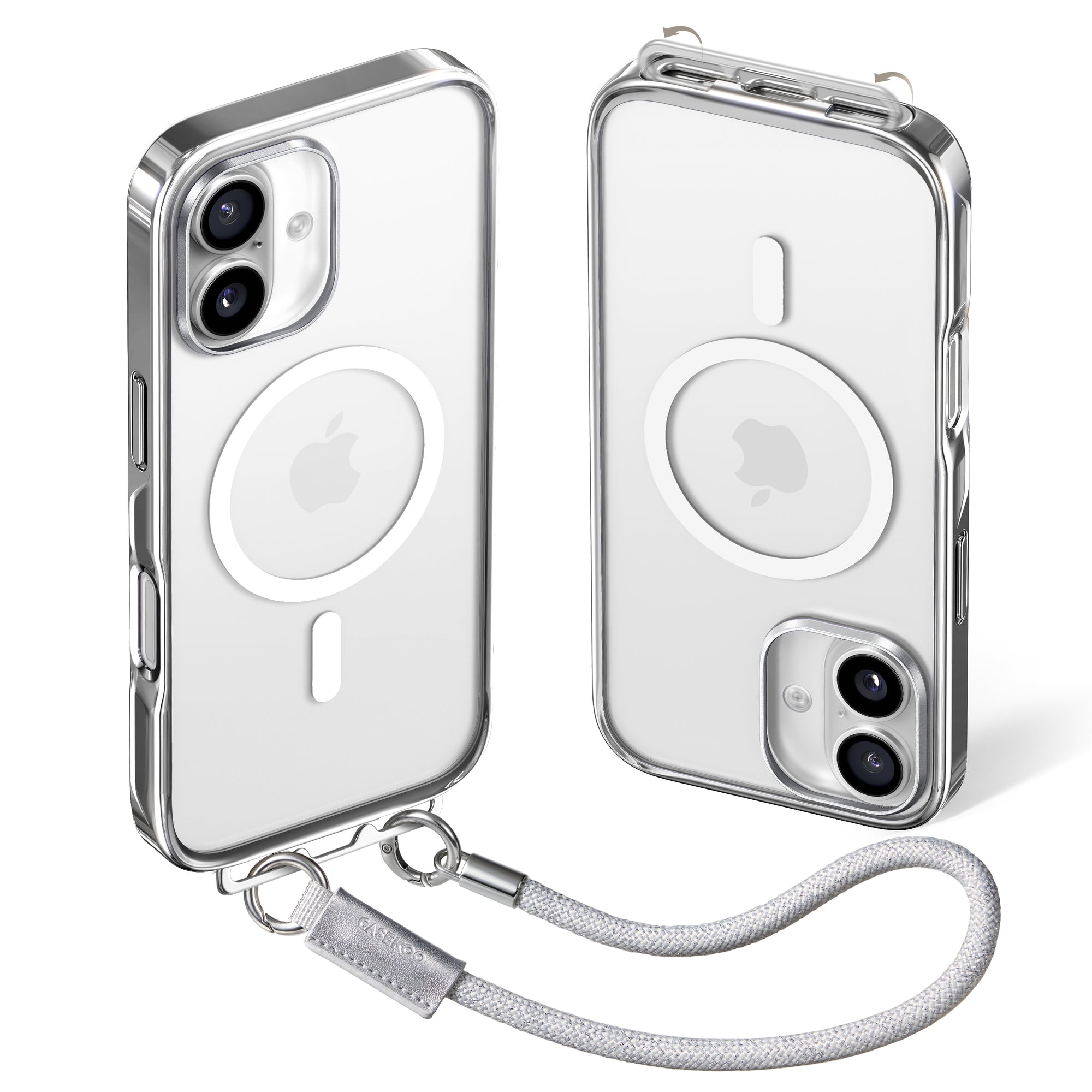 LINKOO™ Titanium series Phone Case with Foldable Invisible Lanyard Buckle
