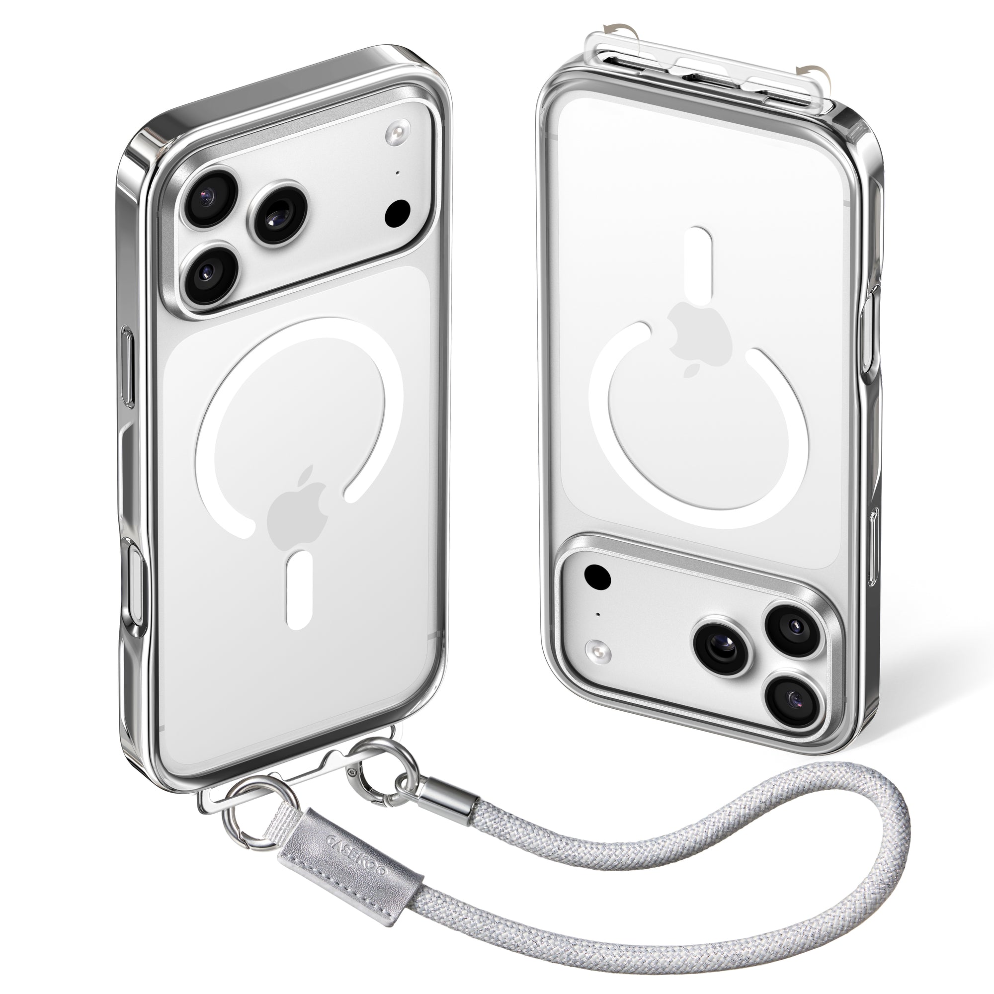 LINKOO™ Titanium series Phone Case with Foldable Invisible Lanyard Buckle