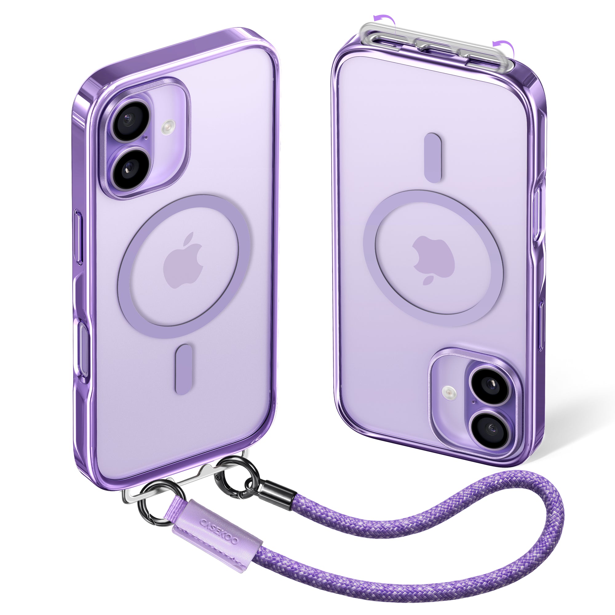 LINKOO™ Titanium series Phone Case with Foldable Invisible Lanyard Buckle