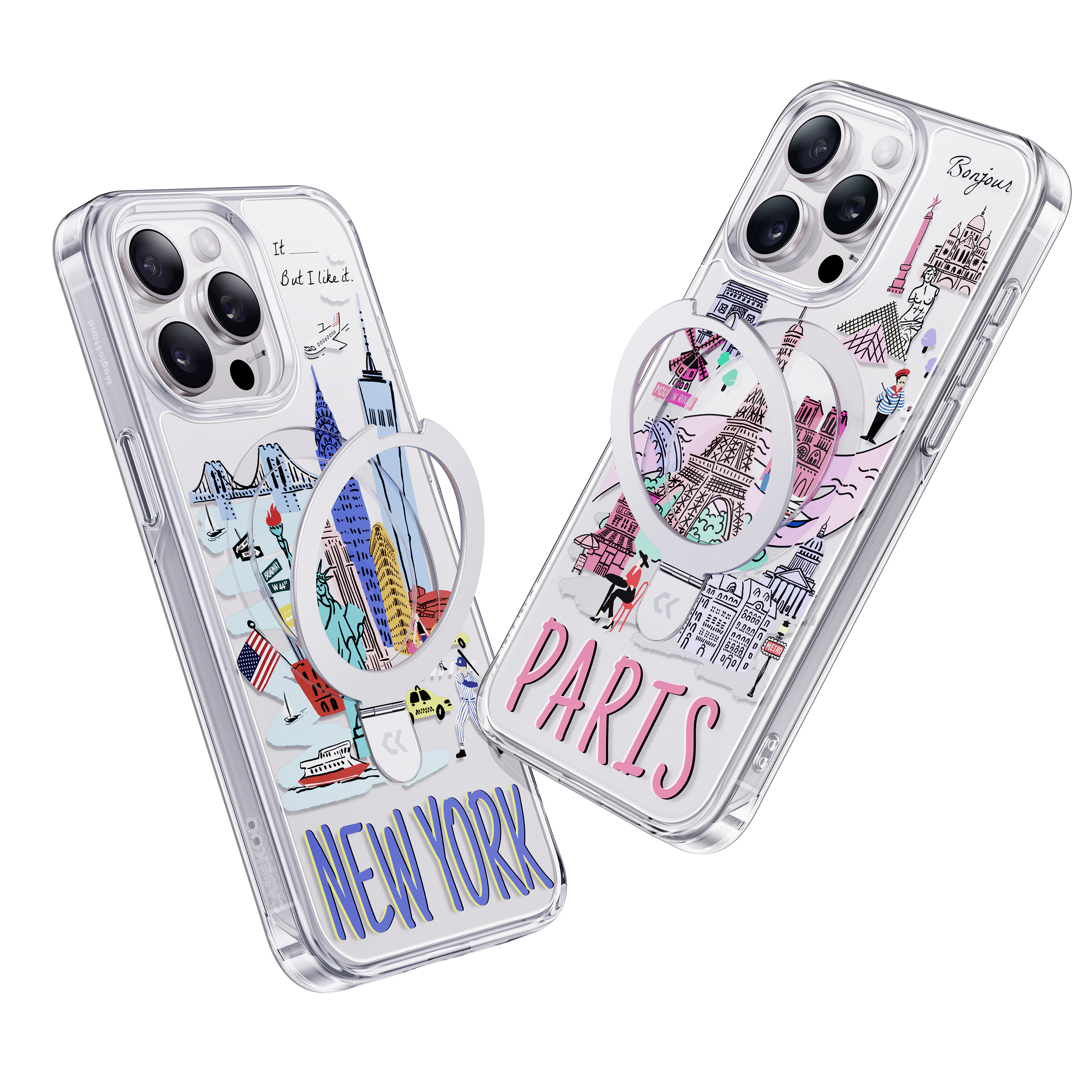 Magic Stand Paris iPhone Case - Parisian Beauty Meets Functionality Magic Stand Paris iPhone Case - Parisian Beauty Meets Functionality