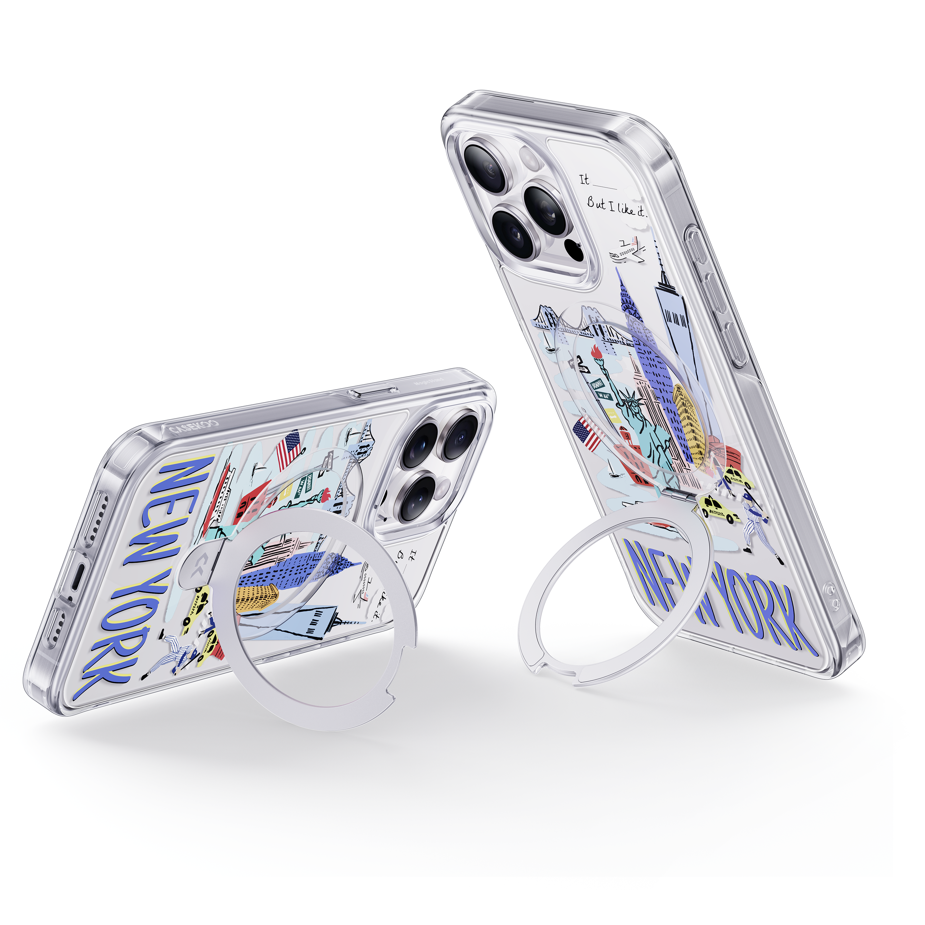 Magic Stand NYC iPhone Case - Stylish City-Themed Protection Magic Stand NYC iPhone Case - Stylish City-Themed Protection