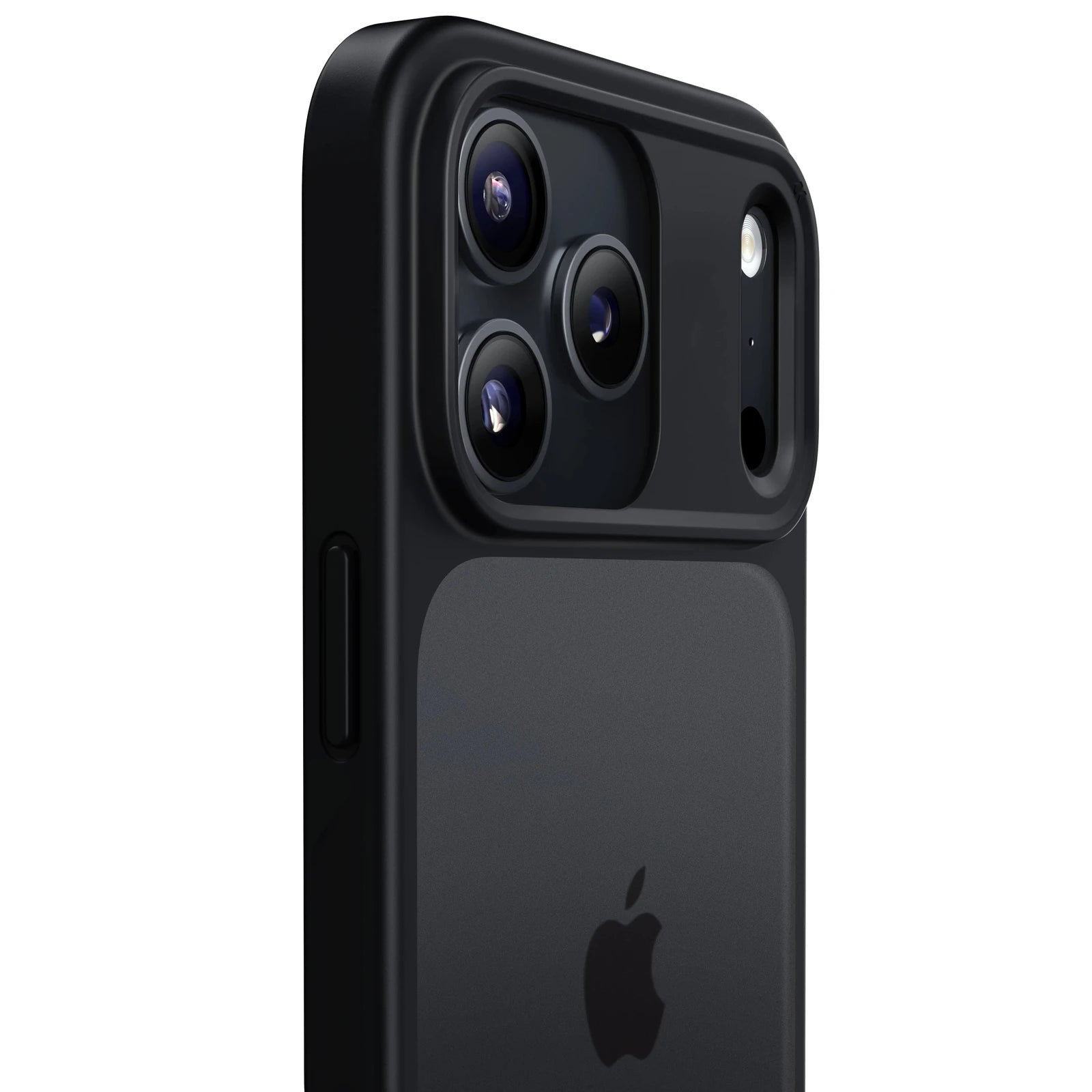 matte basic iphone 17 case black front