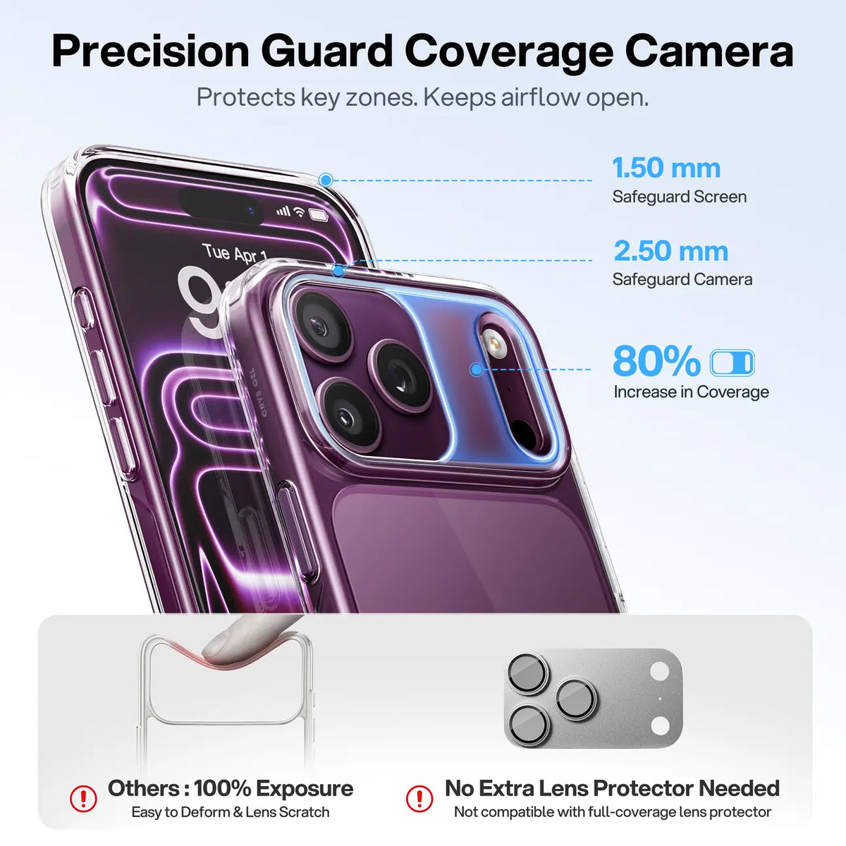 PureKOO raised camera and screen edges