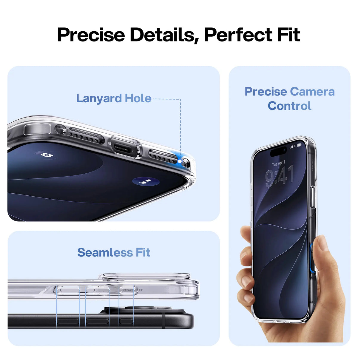 PureKOO precise cutouts and lanyard attachment hole