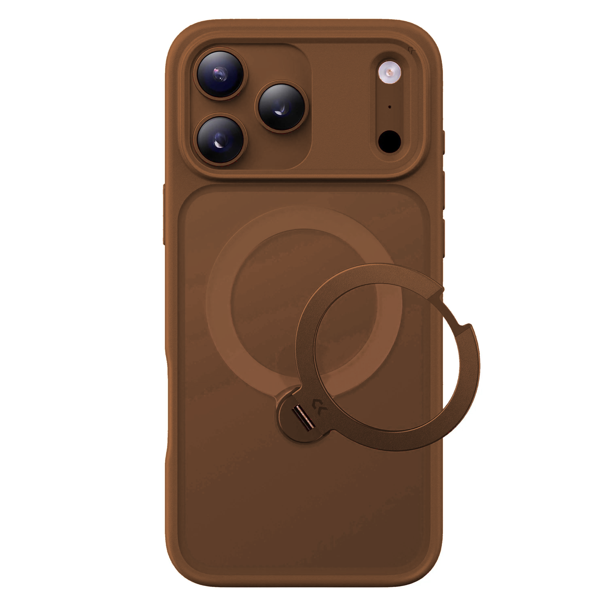 StandKOO Frost Brown iPhone 17 Pro Max case on white background
