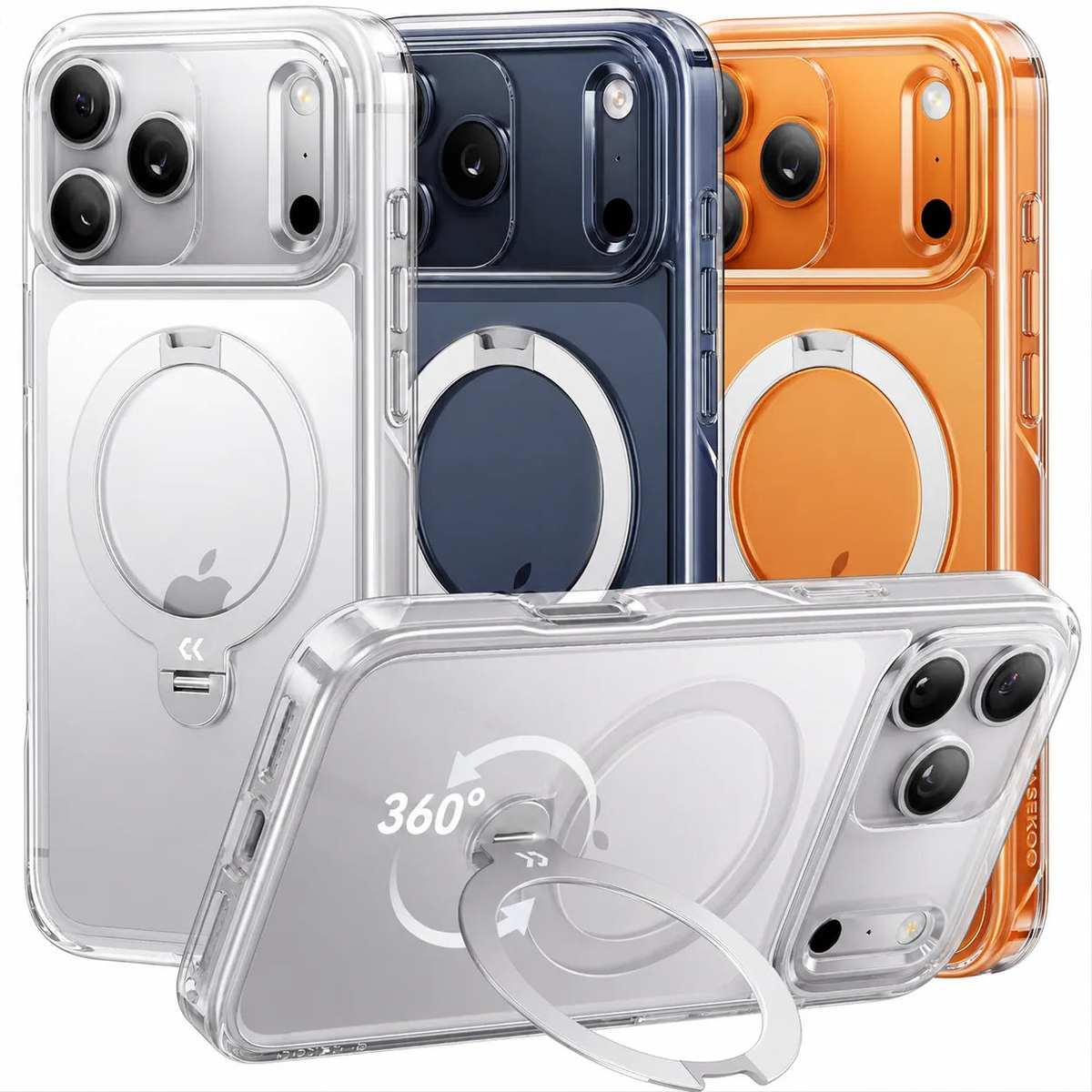StandKOO Halo Clear case for iPhone 17 Pro and 17 Pro Max