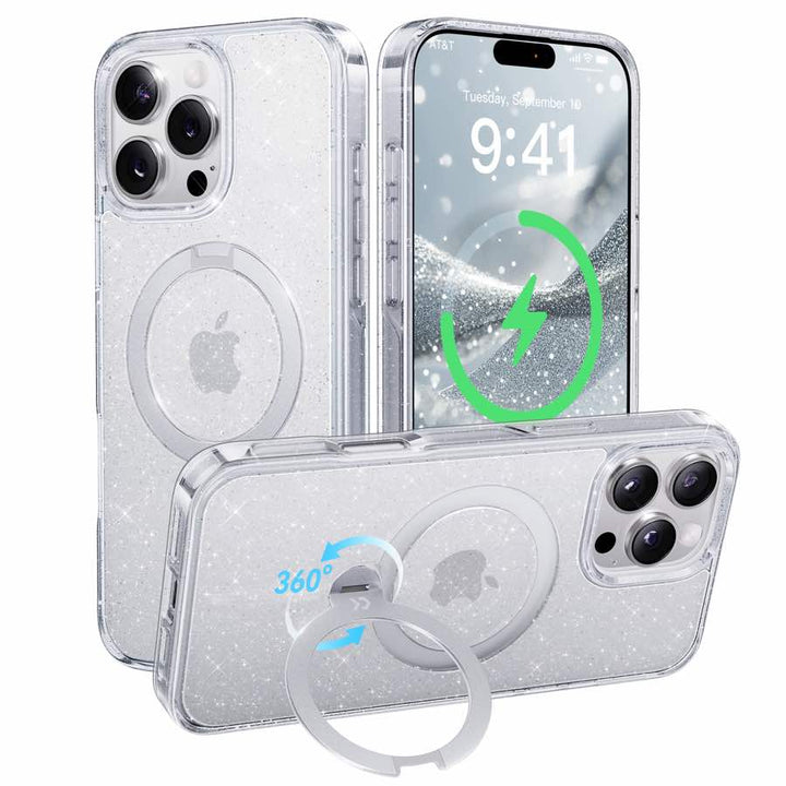 iPhone 17 Pro Max用StandKOO Halo（グリッタークリア）