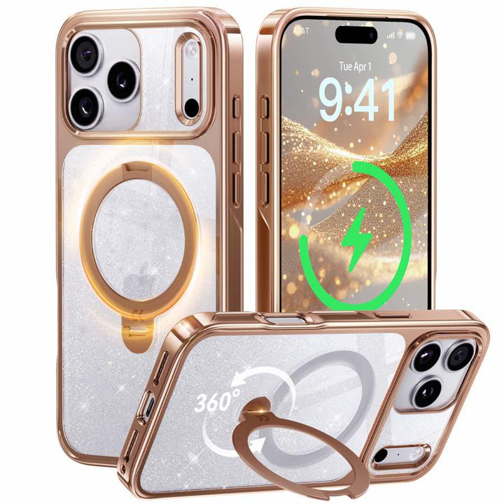 iPhone 17 Pro Max用StandKOO Halo（ローズゴールド）