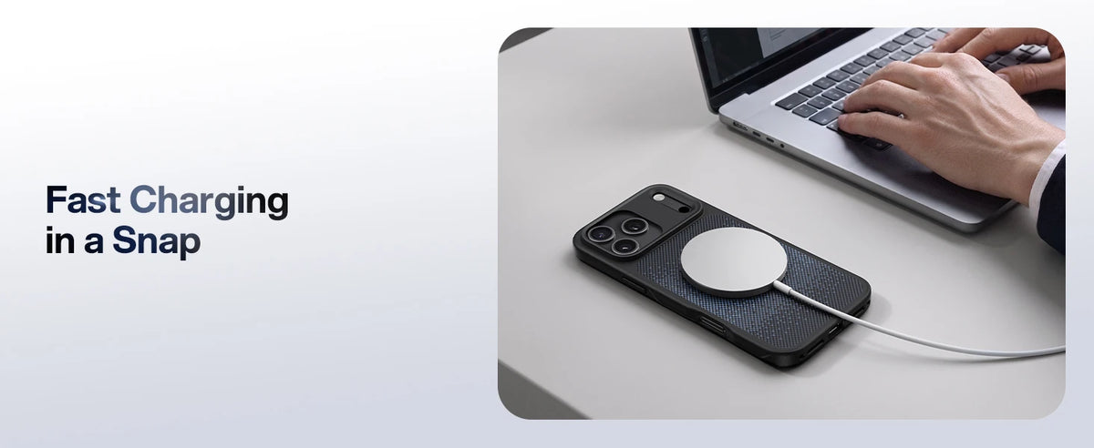 Charging textured magnetic case