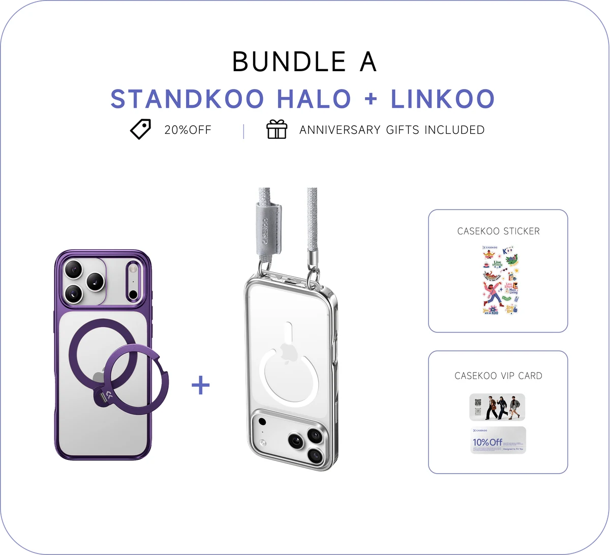 Bundle A: StandKOO Halo and Linkoo with anniversary gifts