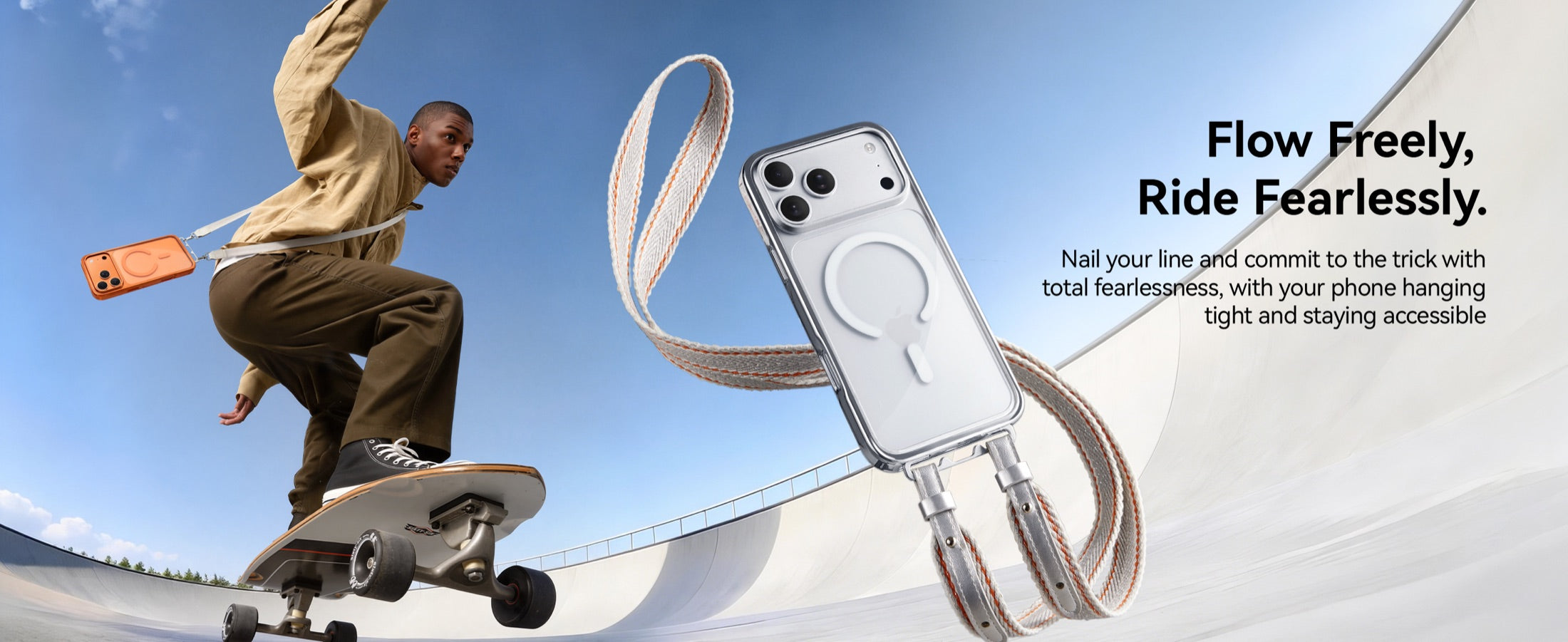 CASEKOO LINKOO hands-free phone case in motion
