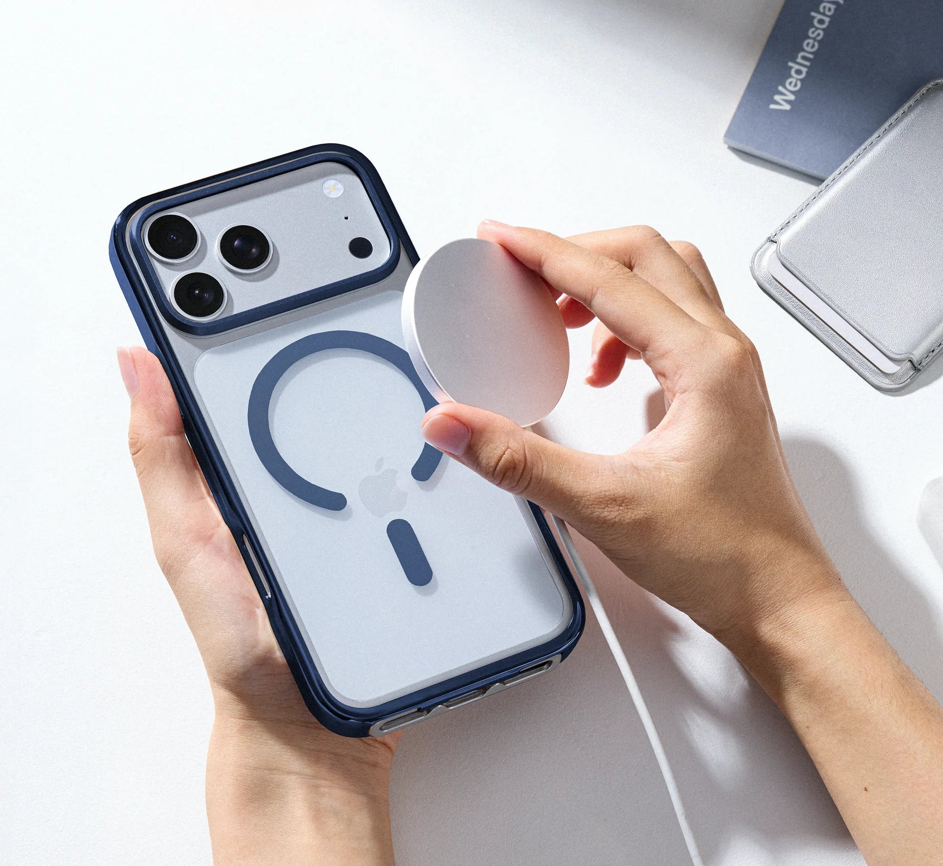 CASEKOO LinkOO MagSafe case with magnetic puck